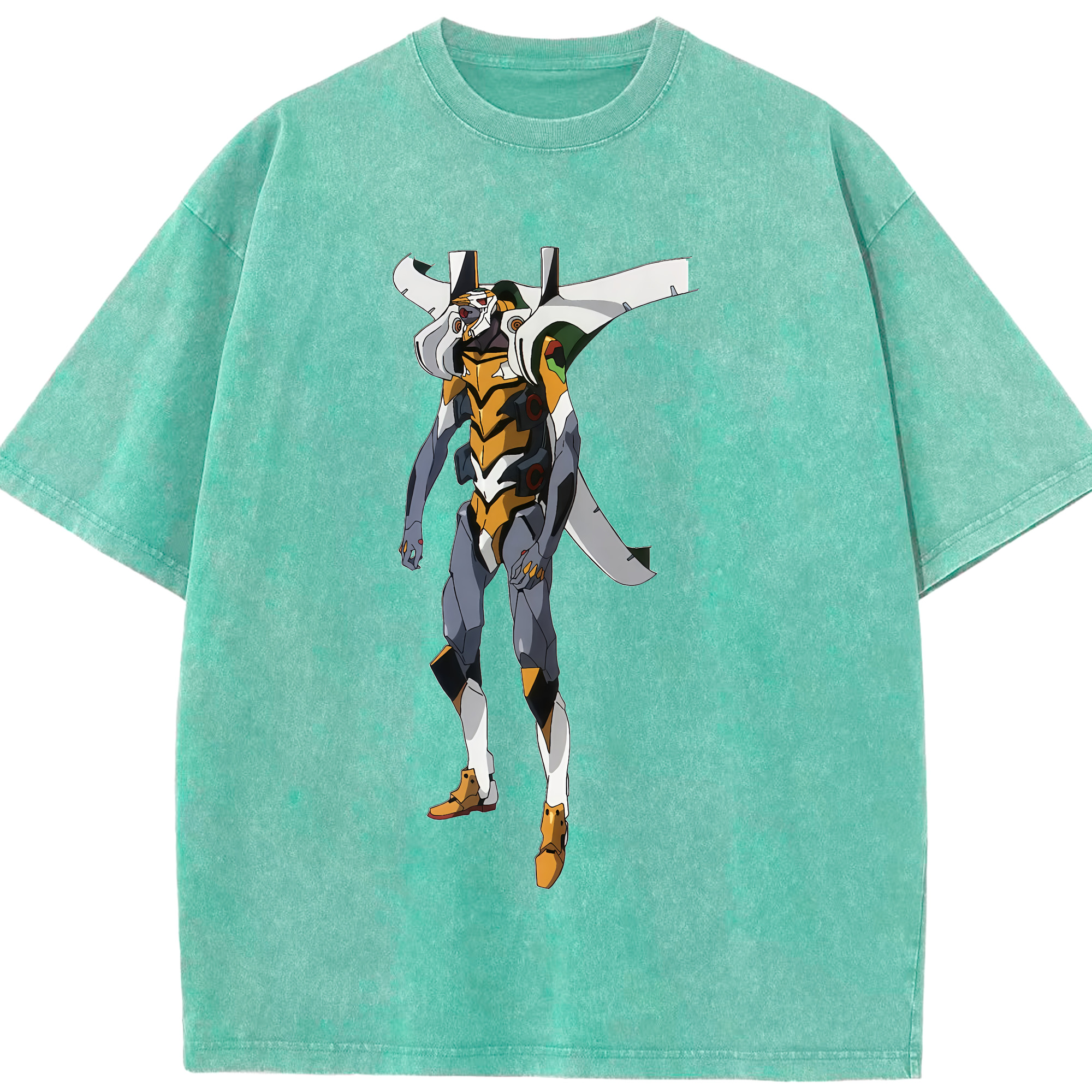（画像用） EVA 新世紀エヴァンゲリオン 綿100% ヴィンテージ風 半袖Tシャツ（フロントプリント）